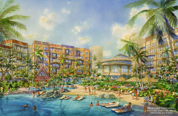 Hong Kong Disneyland Proposed Third Hotel Concept Art 